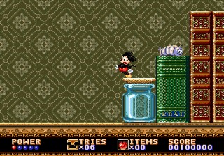 une photo d'Ã©cran de Castle of Illusion sur Sega Megadrive